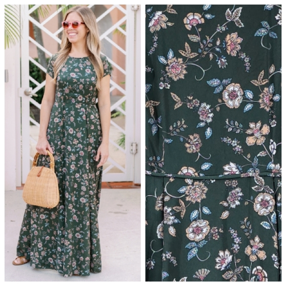 Gal Meets Glam 2 Autumn Floral Maxi Dress - Picture 1 of 6